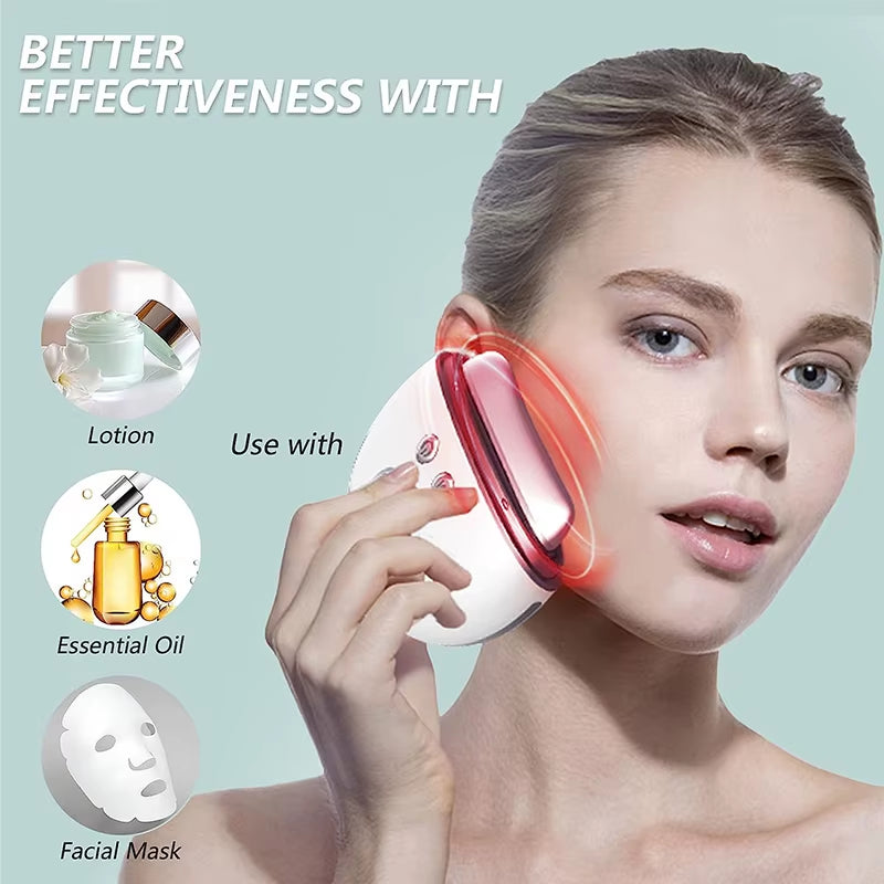 Revitalize Your Skin with the Warm Gua Sha Massage Beauty Device – Featuring EMS Microcurrent, Vibration, LED Light Therapy, and 9 Custom Modes for Ultimate Skin Tightening