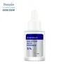 PDRN Peptide Face Serum in a clear pump bottle with a white label and blue-purple text, 5% formula