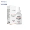 PDRN Peptide Face Serum in a clear dropper bottle with white packaging and red-accented label details