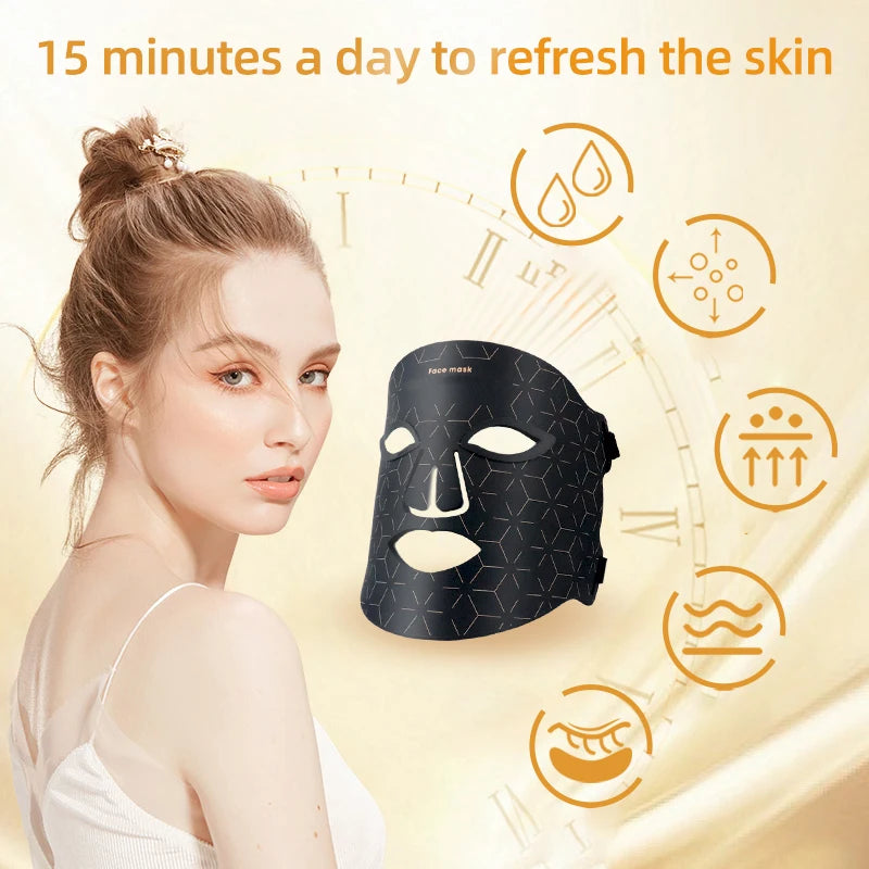 2026 Newest LED Face Mask Quality Certifications Led Face Mask Silicone Daily Skincare Routine Post-Workout