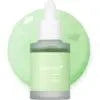 Facial Capsule Serum in a pale green pump bottle, featuring a compact design and smooth cylindrical container