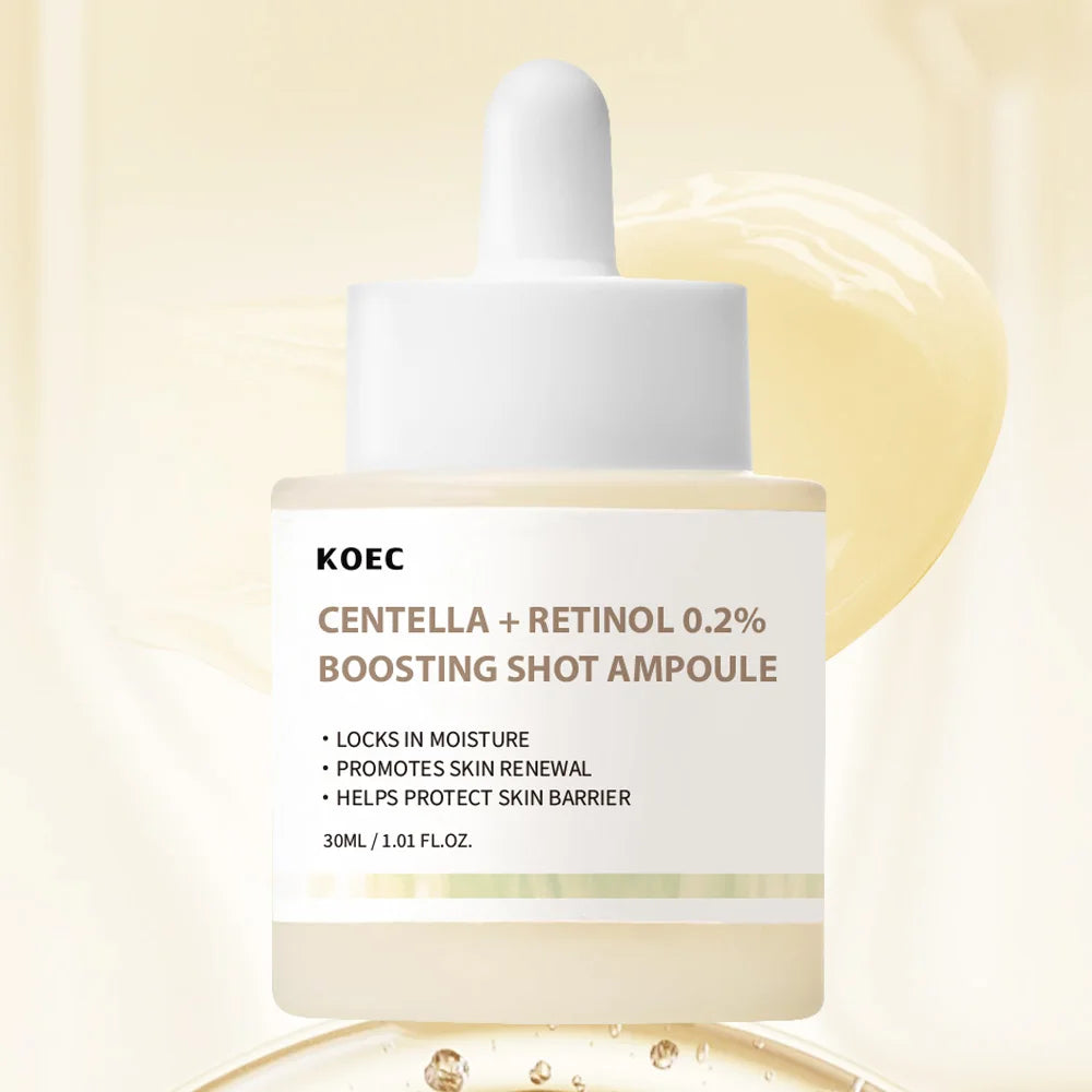 KOEC Centella Retinol Boosting Shot Ampoule Serum Repair Soothing Sensitive Skin Care Facial Essence Anti-Aging Moisturizing