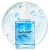 Facial Capsule Serum in a clear blue bottle, featuring a watery gel texture and transparent capsule beads.