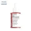 PDRN Peptide Face Serum in a clear pump bottle with a white dispenser and red-and-white label.