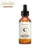 PDRN Peptide Face Serum in an amber glass dropper bottle with a white and orange label