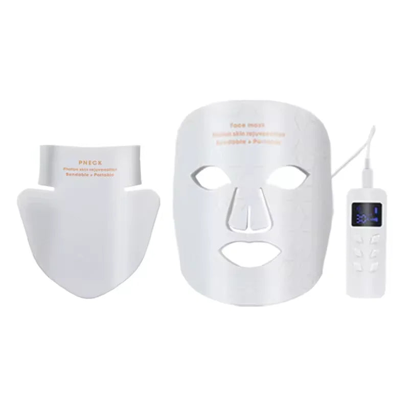 Led Silicone Mask Led Light Therapy Mask Led Red Light Facial Beauty Mask for Face Acne Blue Light Therapy Face