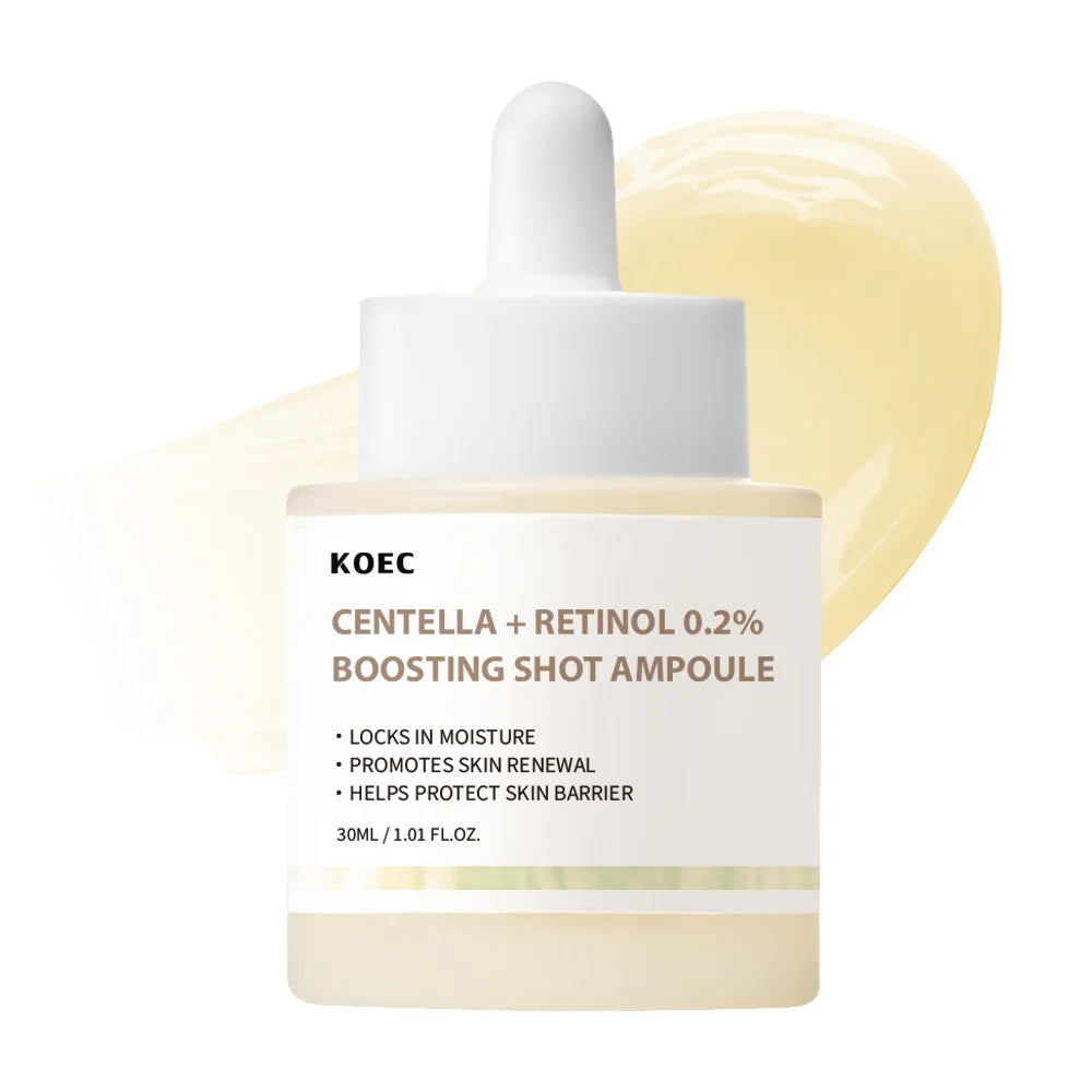 KOEC Centella Retinol Boosting Shot Ampoule Serum Repair Soothing Sensitive Skin Care Facial Essence Anti-Aging Moisturizing