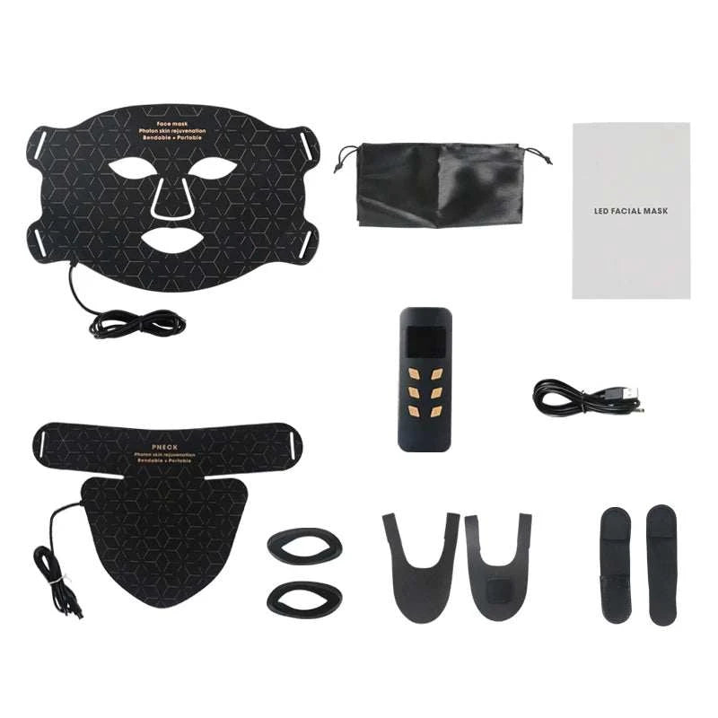 4-Color NIR LED Red Light Therapy Facial Mask