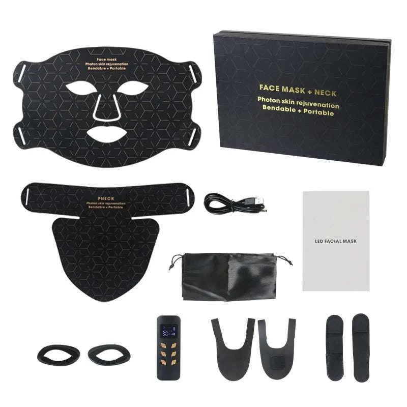 4-Color NIR LED Red Light Therapy Facial Mask