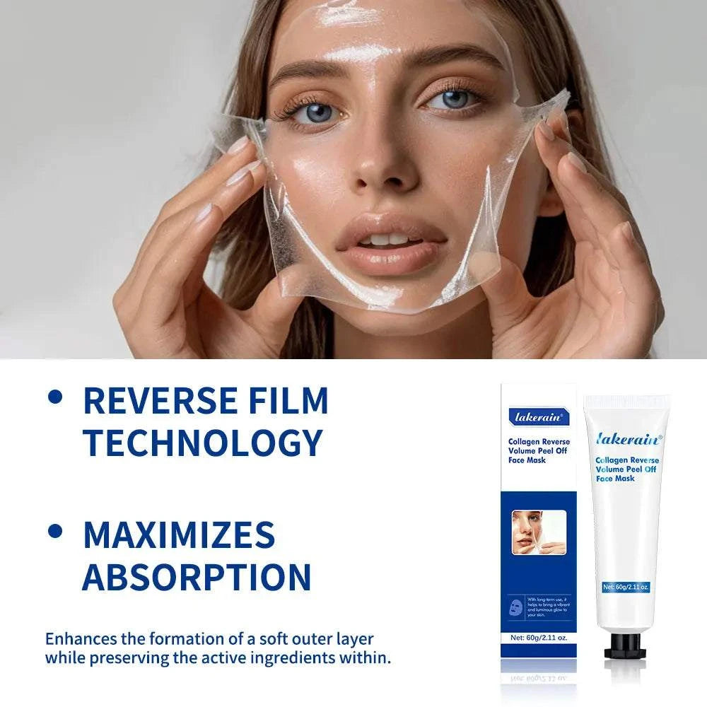Collagen peel-off face mask for dull-looking skin