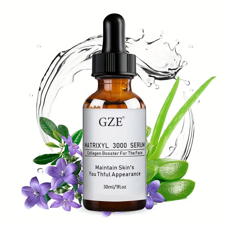 GZE Collagen Peptide Serum - MATRIXYL 3000 Serum Anti Aging Collagen Serum for Face, Reduces Fine Lines & Wrinkles, Heals