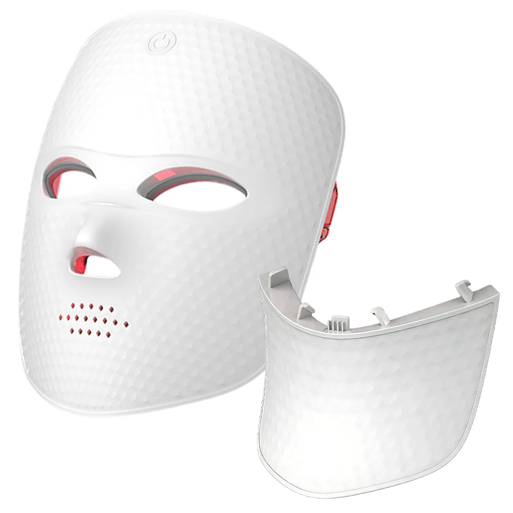 2 In 1 Facial LED Mask with Neck 7 Colors LED Face Mask Skin Care Facial Neck Beauty Mask Home Use Beauty Machine