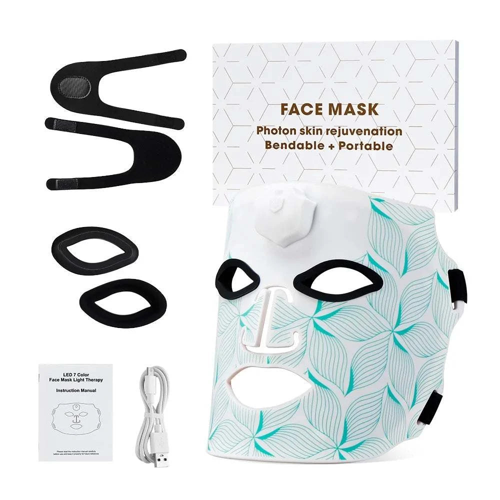 7-Color LED Silicone Facial Beauty Mask