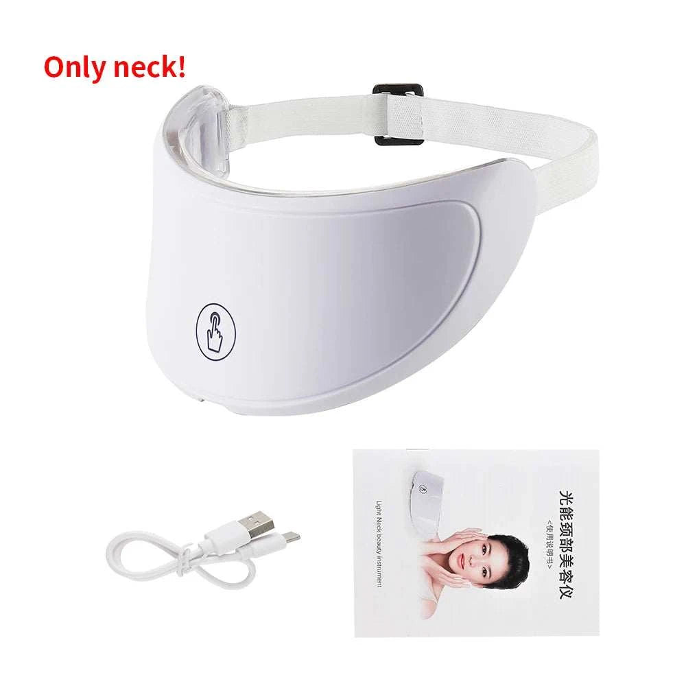 7-color LED photon face and neck beauty device