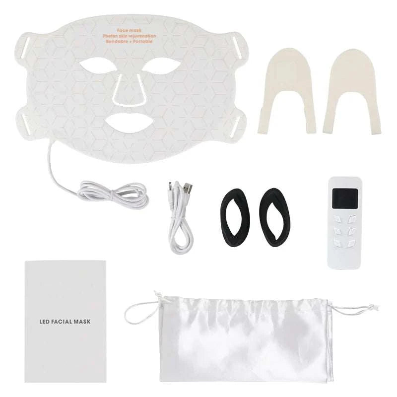 4-Color NIR LED Red Light Therapy Facial Mask