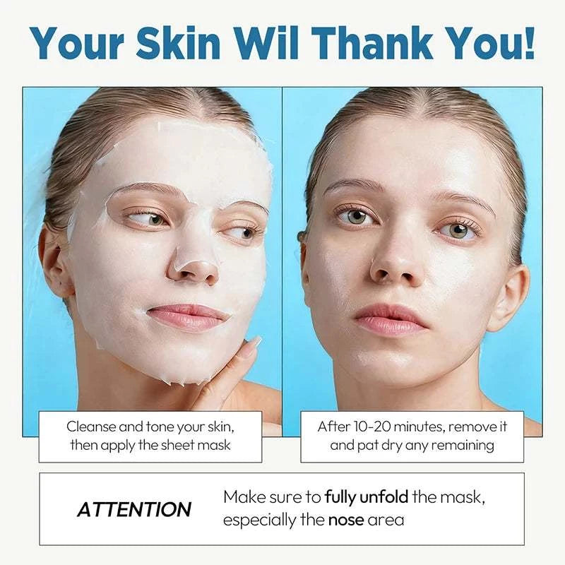 Overnight collagen skincare mask for deep hydration