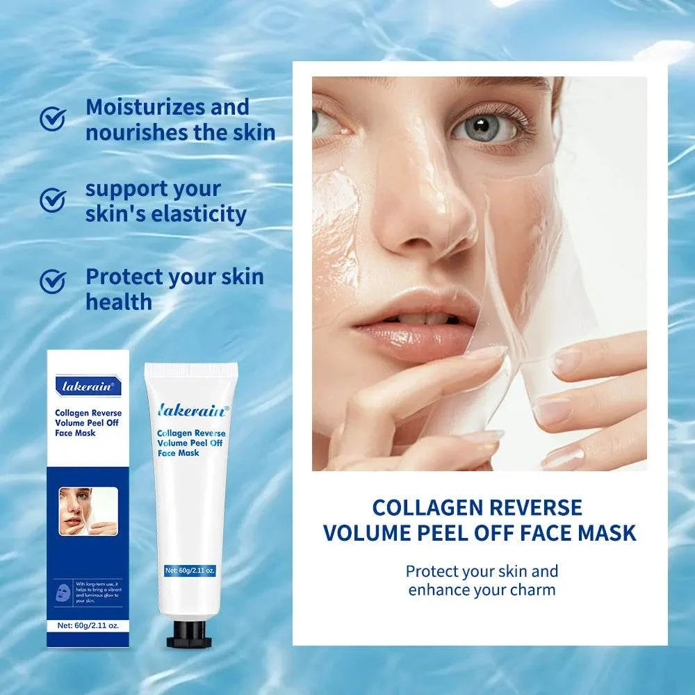Anti-wrinkle collagen peel-off mask for fine lines