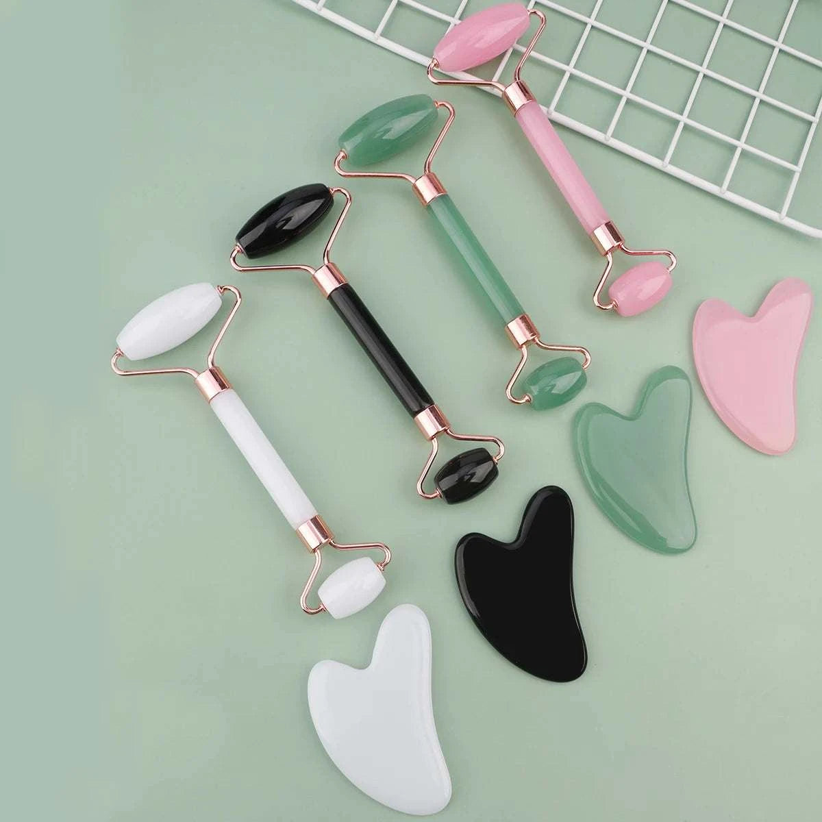 Gua Sha Massage Roller Set