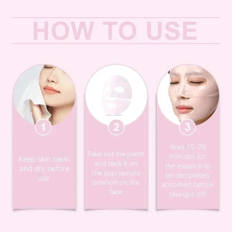 Salmon PDRN collagen mask for smoother-looking skin