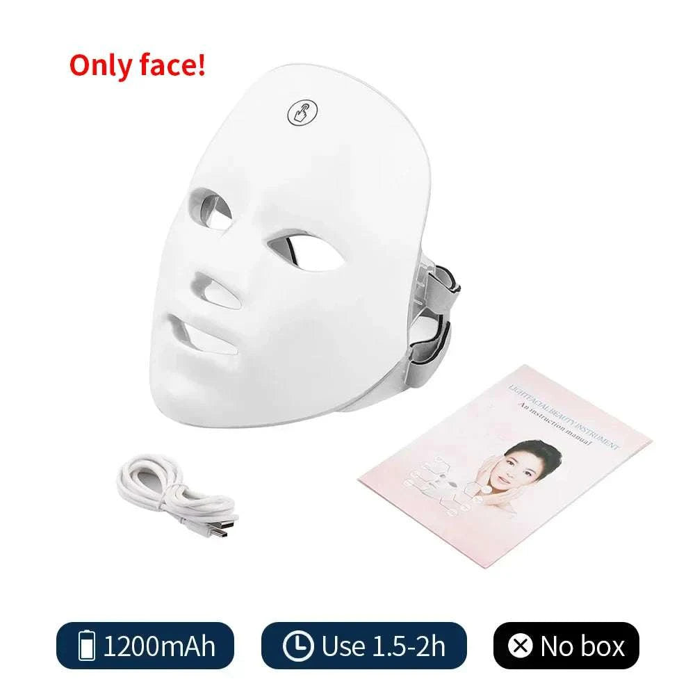 LED face and neck skincare machine for home use