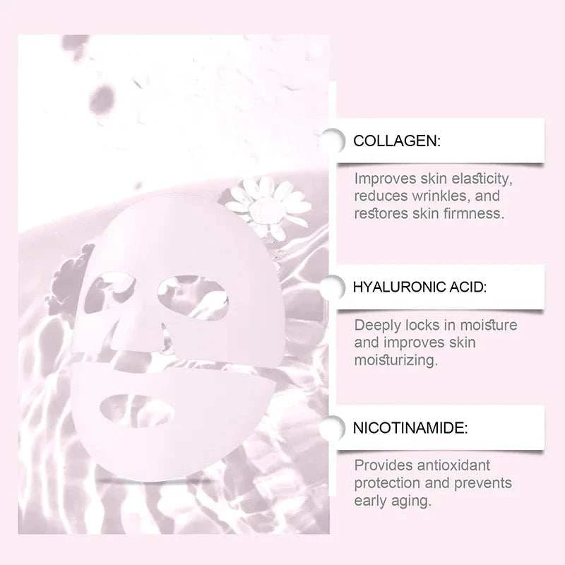 Salmon PDRN collagen mask for smoother-looking skin