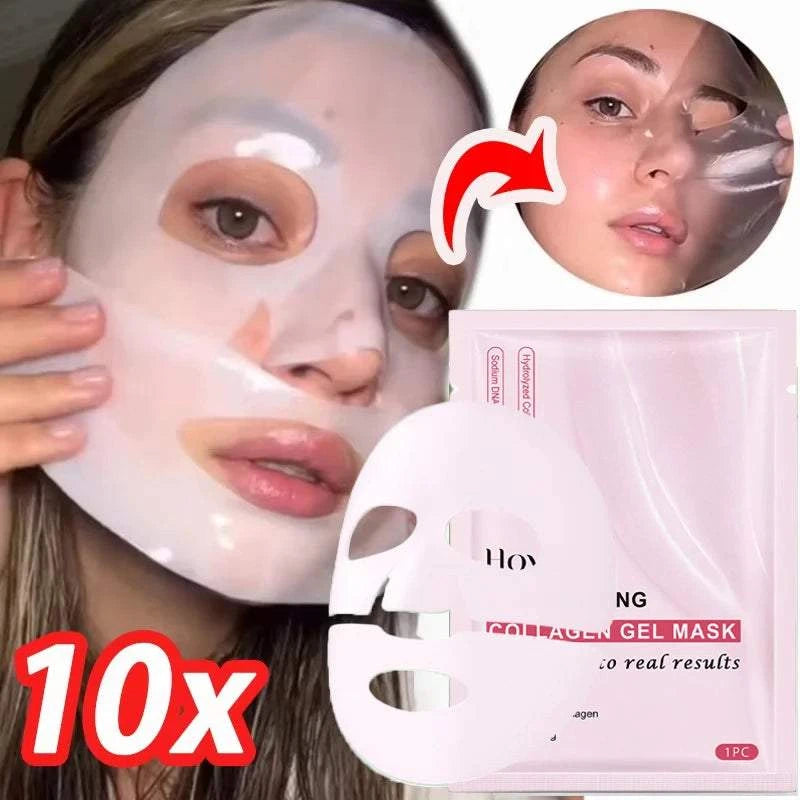 Pink Bio Collagen Hydrogel Face Mask with Salmon PDRN