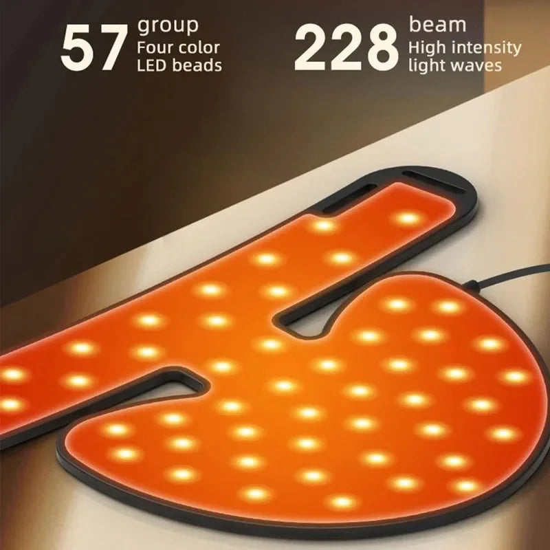 4 in 1 with Neck Led Light Therapy Infrared Flexible Soft Mask Silicone 4 Color Led Therapy Anti Aging Advanced Photon Mask New