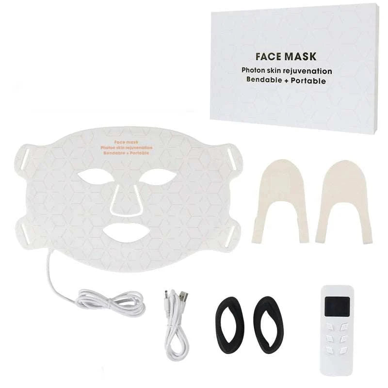 4-Color NIR LED Red Light Therapy Facial Mask