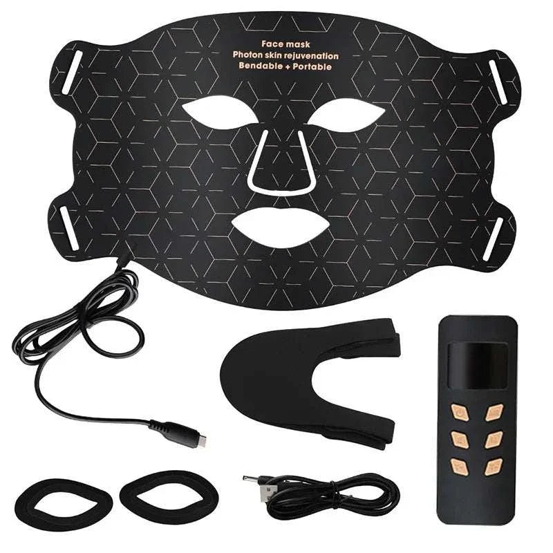 4-Color NIR LED Red Light Therapy Facial Mask
