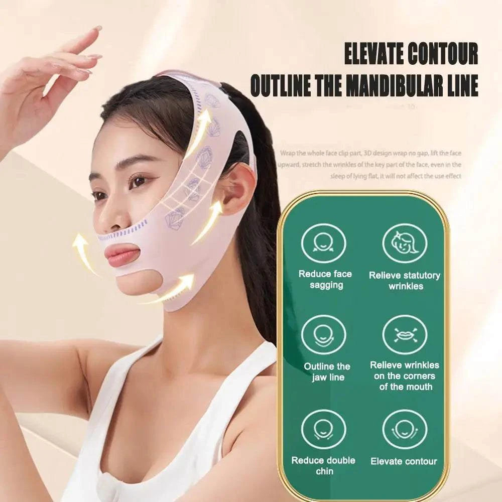 V face sculpting bandage for nighttime beauty routines