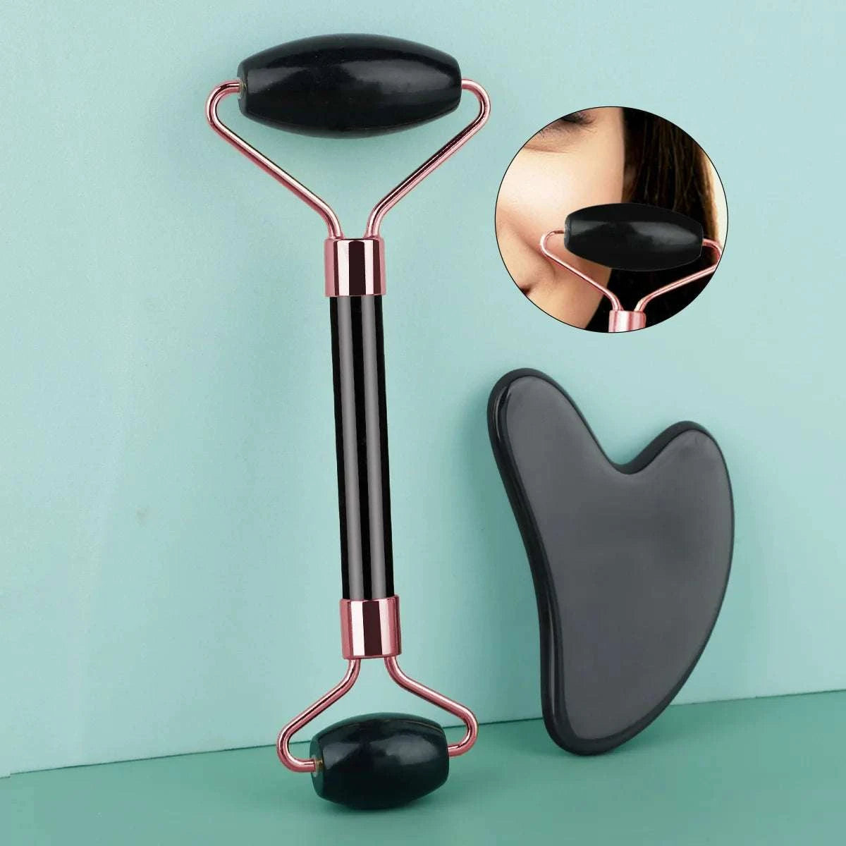 Gua Sha Massage Roller Set