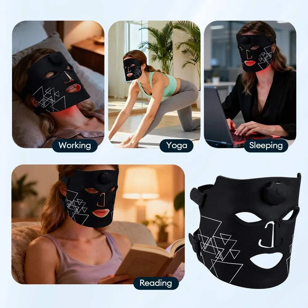 7-Color LED Silicone Facial Beauty Mask