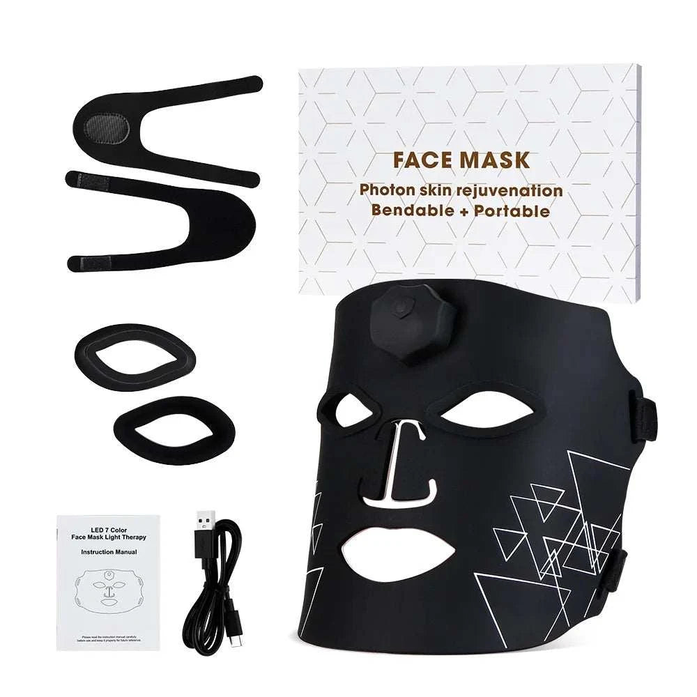 7-color LED mask for brightening and rejuvenation care