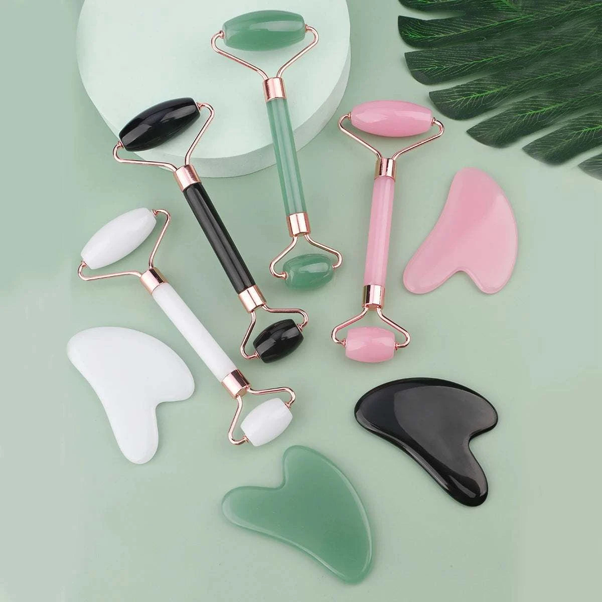 Gua Sha Massage Roller Set