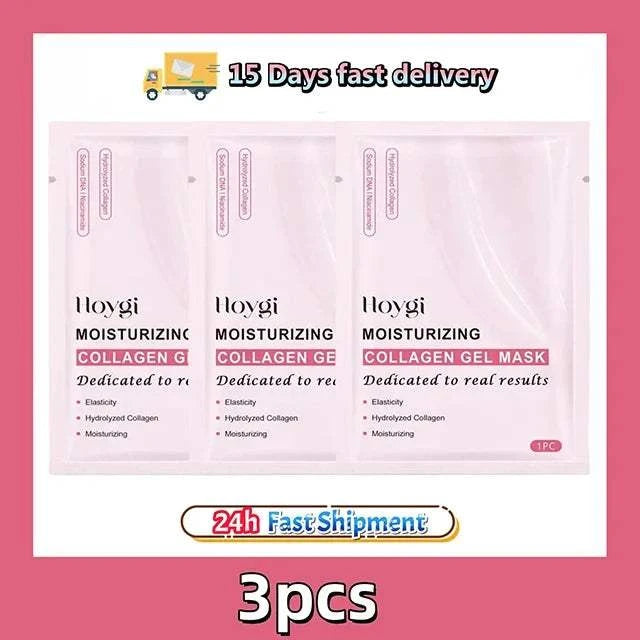 Pink hydrogel face mask for hydration and radiant-looking skin