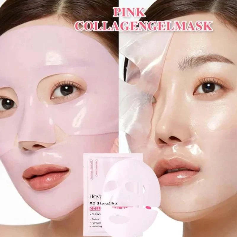 Bio collagen hydrogel mask for dry and dull-looking skin