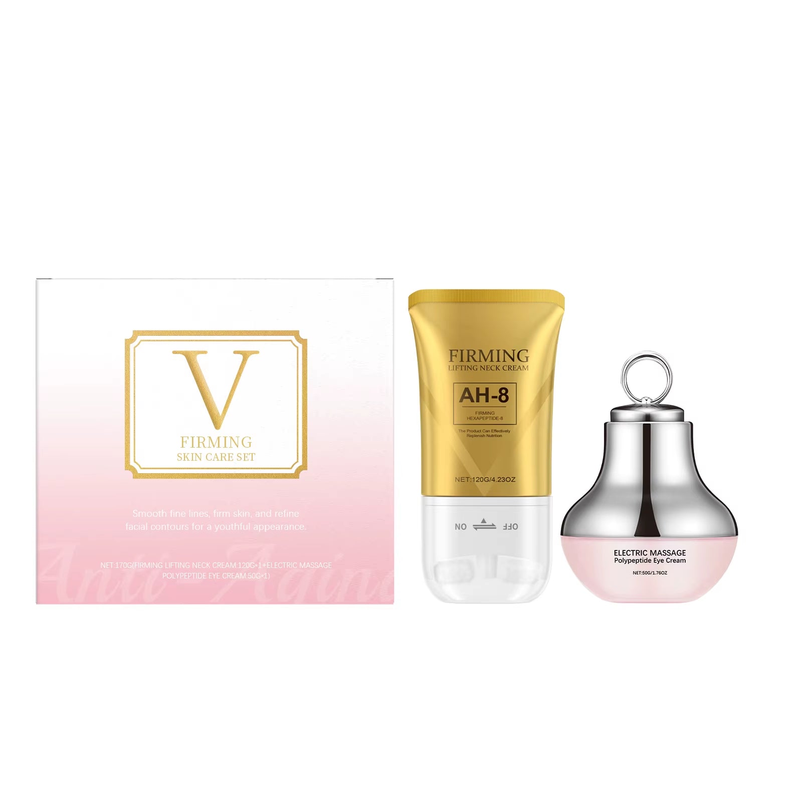 Revitalize Your Skin with AH-8 Firming Neck Cream and Electric Eye Moisturizer - Anti-Aging, Wrinkle Reduction, and Enhanced Elasticity!