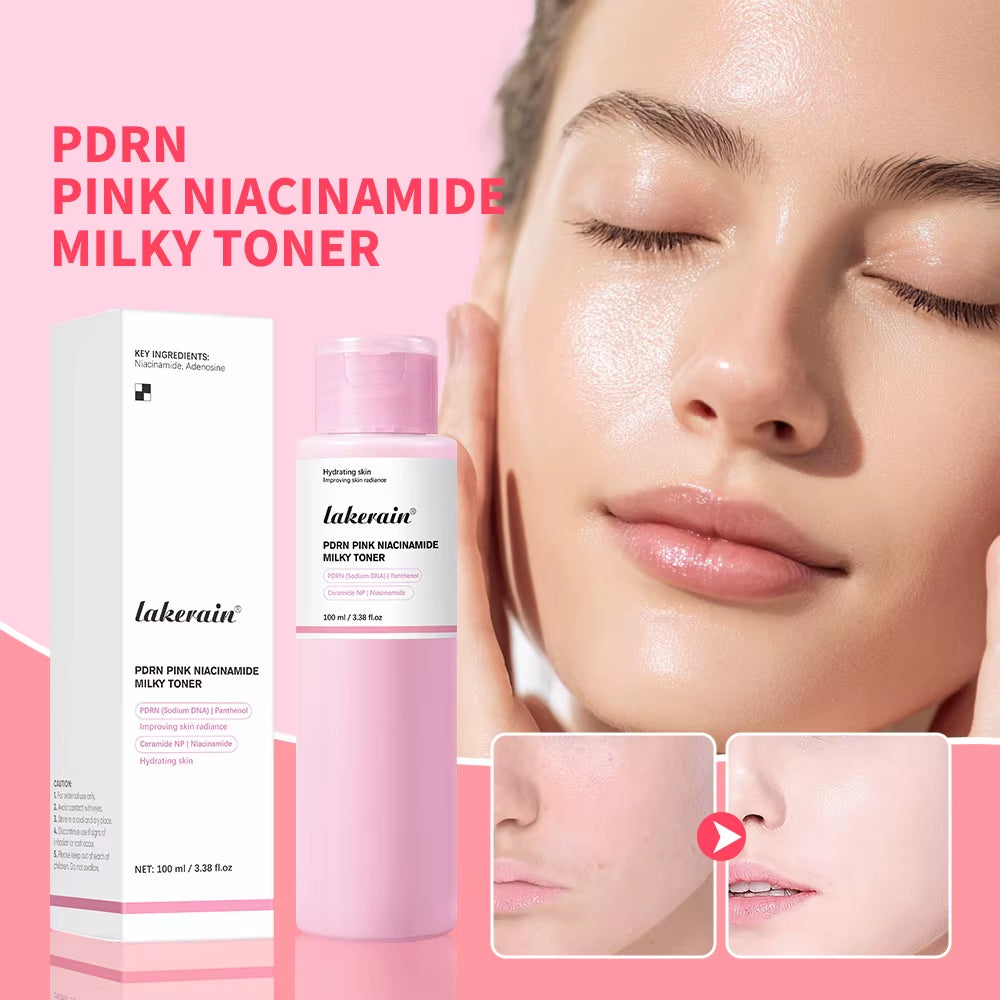 Unlock Radiant Skin with PDRN Pink Niacinamide Milky Toner - Hydrating, Soothing, and Moisturizing for a Glass Glow Finish
