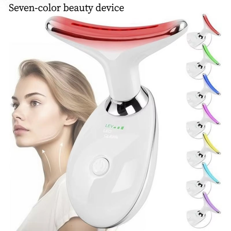 Revitalize Your Skin with the USB Facial Massager - EMS Photon Therapy for Neck and Facial Lifting, Double Chin Reduction, and Firming