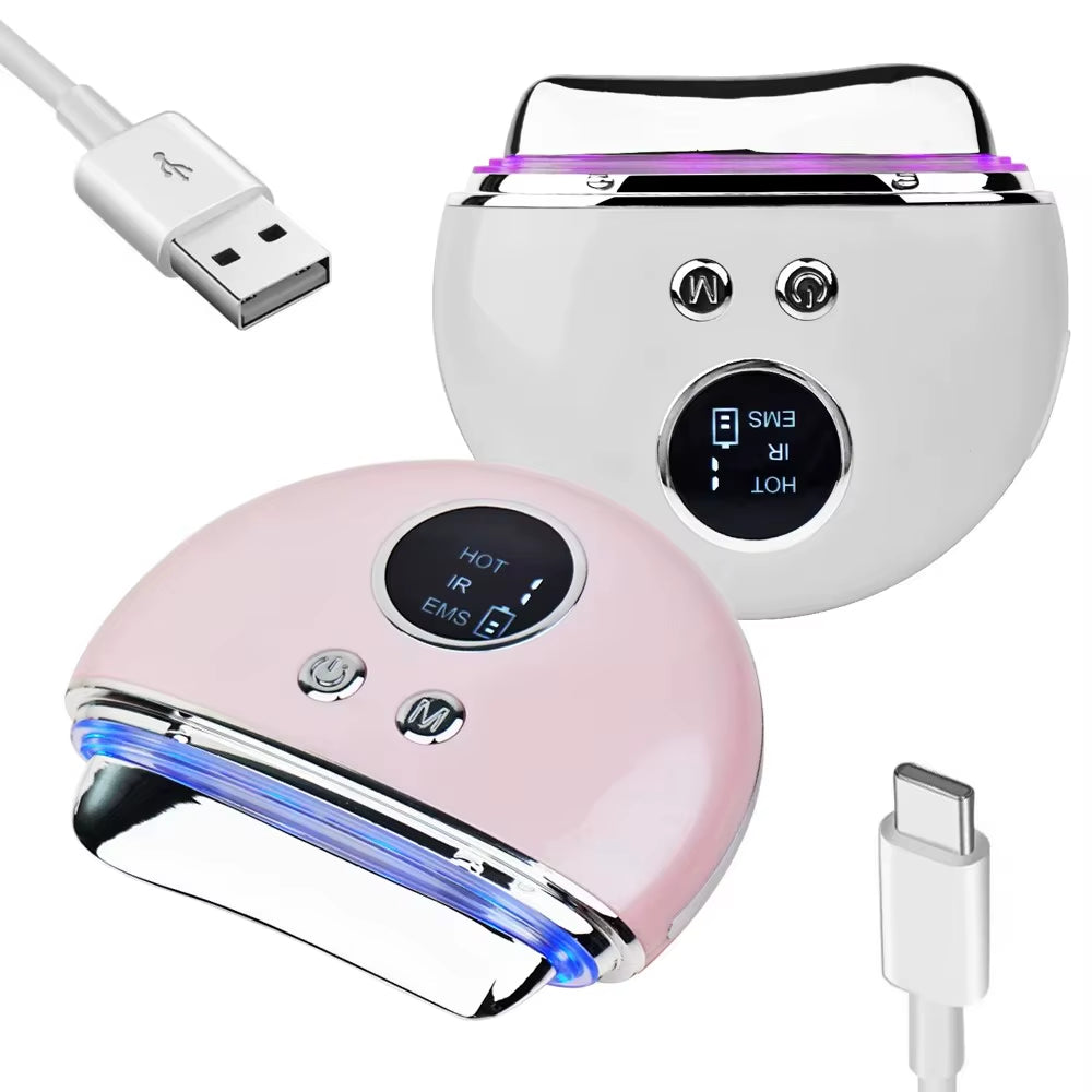 Revitalize Your Skin with the Nysmart Library JMK Smart Electric Gua Sha Facial Tool - Perfect for Neck and Face Lift Massage!