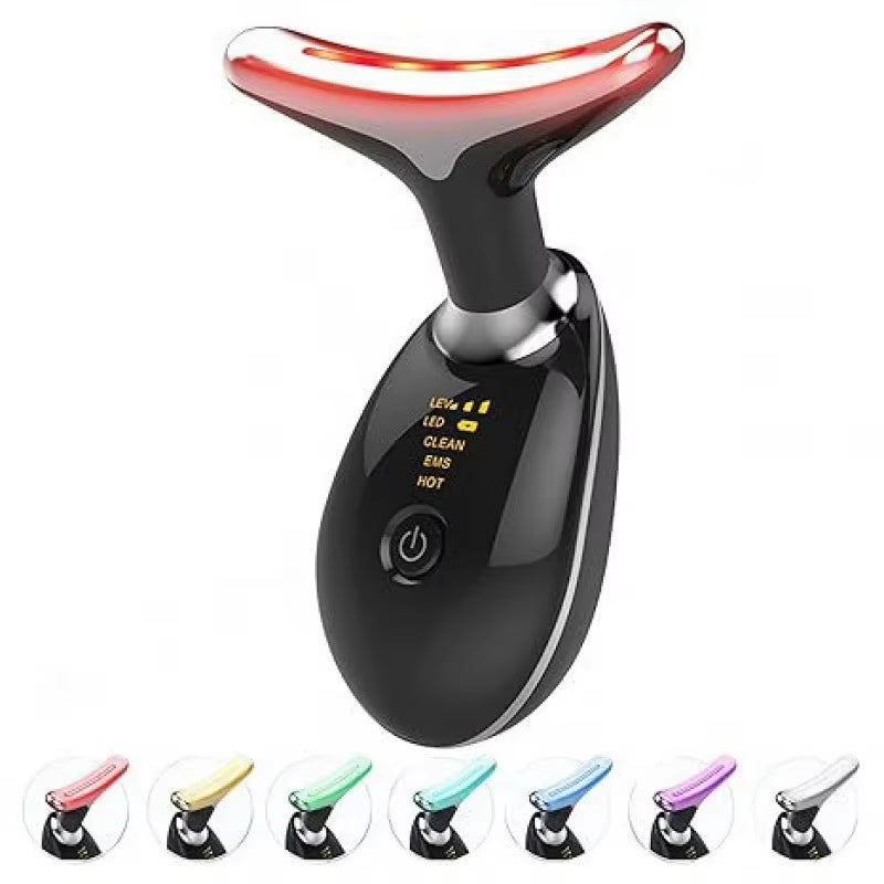 Revitalize Your Skin with the USB Facial Massager - EMS Photon Therapy for Neck and Facial Lifting, Double Chin Reduction, and Firming