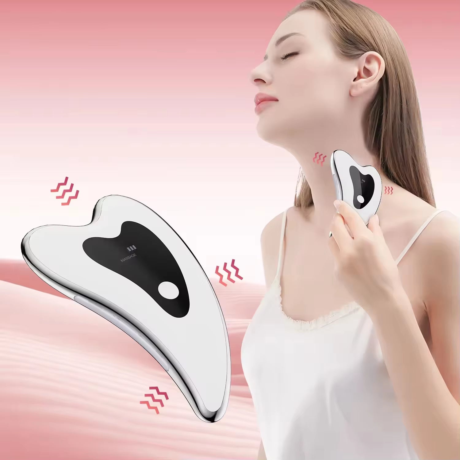 Revitalize Your Skin with Our Electric Gua Sha Tools - Double Chin Remover &amp; Facial Lifting Massage Device