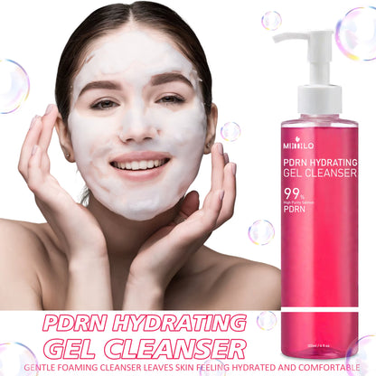 Experience Radiant Skin with DNA PDRN Salmon Pink Foam Cleansing Gel - Deep Cleansing, Oil Control, and Blackhead Removal