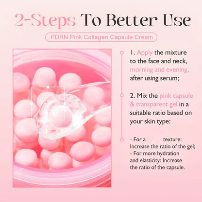 Revitalize Your Skin with PDRN Pink Collagen Capsule Cream - 5% Niacinamide &amp; VC for Brightening and Firming Effect!