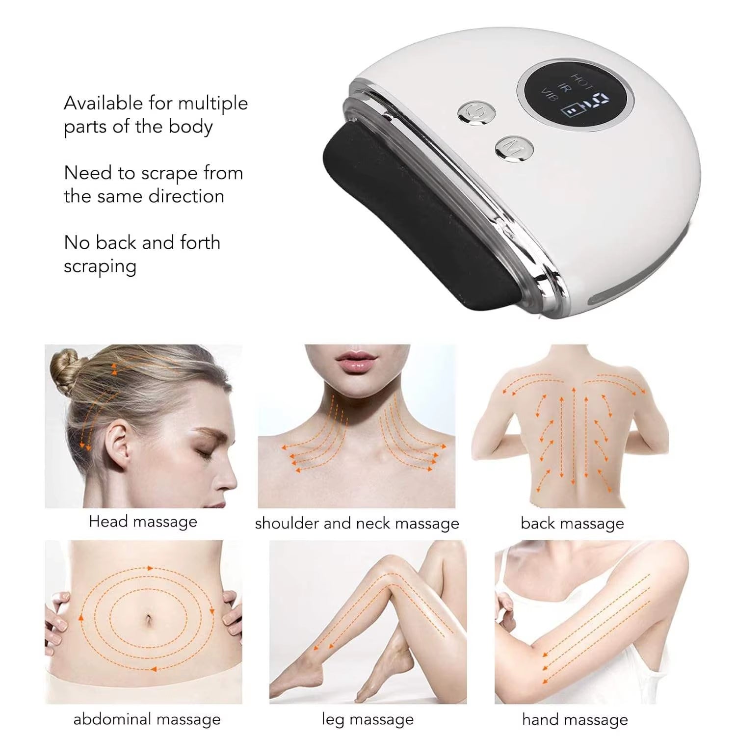 Revitalize Your Skin with the 2024 5-in-1 Heating Vibration LED Facial Massager - Neck Lifting Gua Sha Tool for Ultimate Rejuvenation