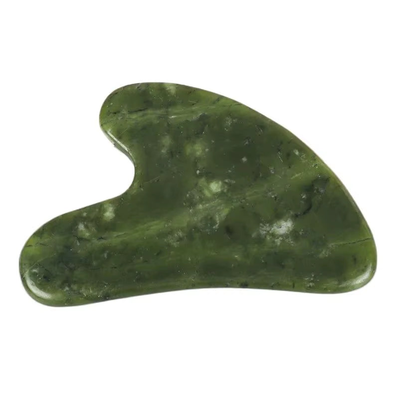Revitalize Your Skin with the 1/2Pcs Jade Heart-Shape Massager Guasha Board - Perfect for Neck Relief, Face Thinning, and Wrinkle Prevention!