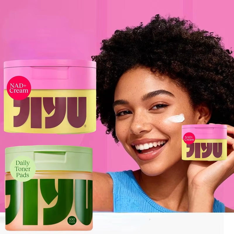 Revitalize Your Skin with Korean NAD+ Anti-Aging Cream &amp; 100 Polishing Cotton Pads for Youthful Radiance