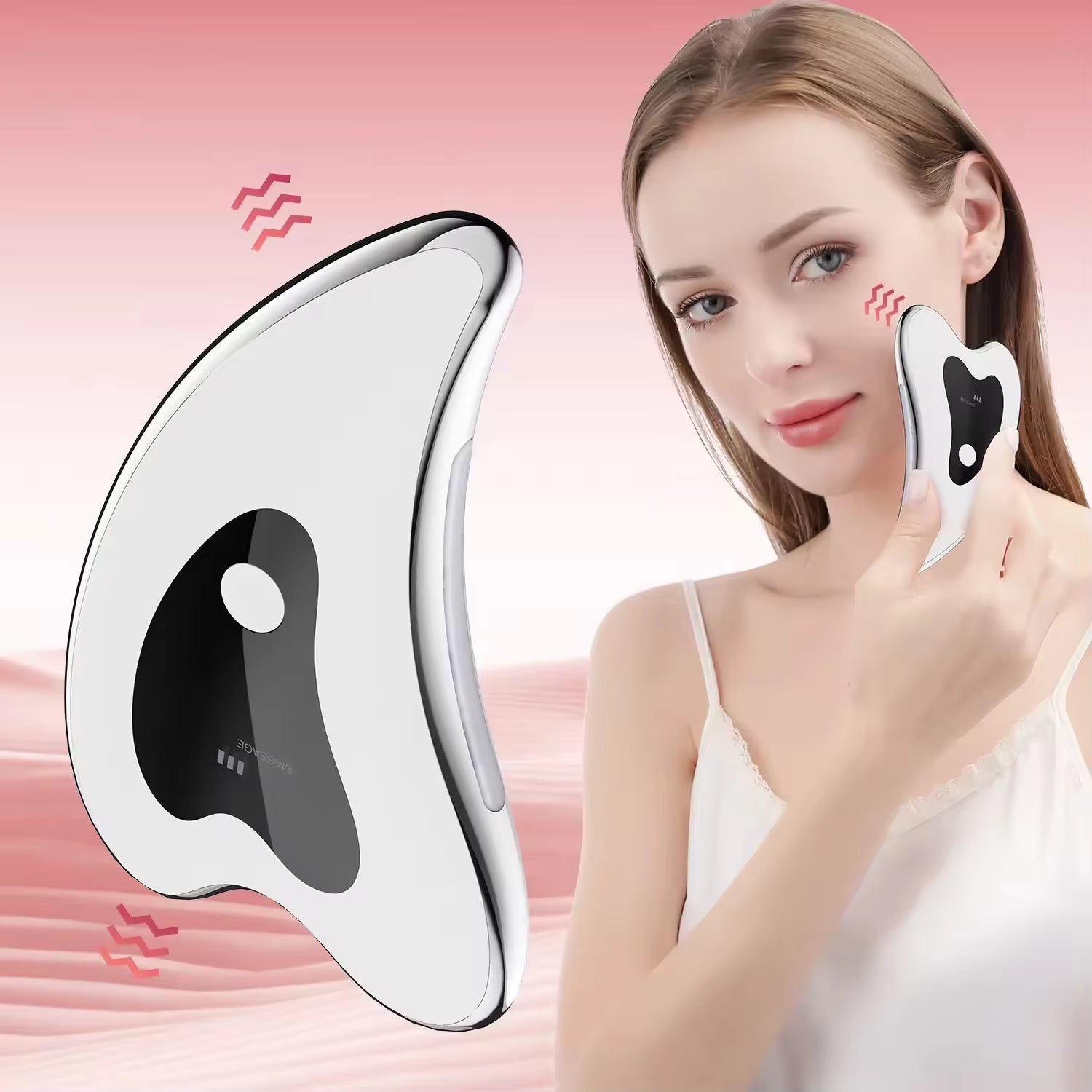 Revitalize Your Skin with Our Electric Gua Sha Tools - Double Chin Remover &amp; Facial Lifting Massage Device