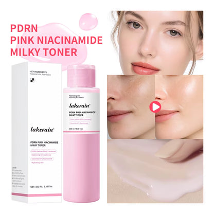 Unlock Radiant Skin with PDRN Pink Niacinamide Milky Toner - Hydrating, Soothing, and Moisturizing for a Glass Glow Finish