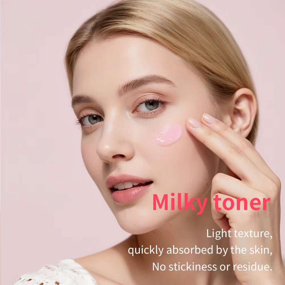 Unlock Radiant Skin with PDRN Pink Niacinamide Milky Toner - Hydrating, Soothing, and Moisturizing for a Glass Glow Finish
